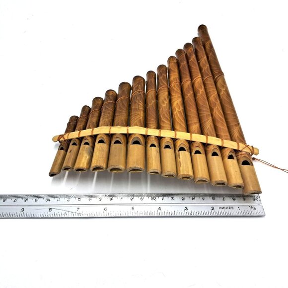 Bamboo Handflute Pan Pipes-Hand Made - Picture 9 of 9